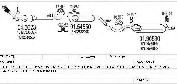 MTS C020307000693 Exhaust System